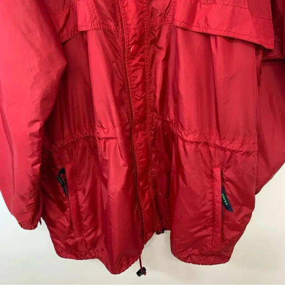 Eddie Bauer Ebtek Nylon Windbreaker Jacket Men XL Full Zip Utility Hood Pockets - Picture 3 of 16